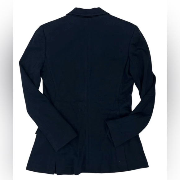 Ralph Lauren Polo Women's Navy Blue Single Breasted Blazer Gold PRL Crest Size 8 - Picture 3 of 15